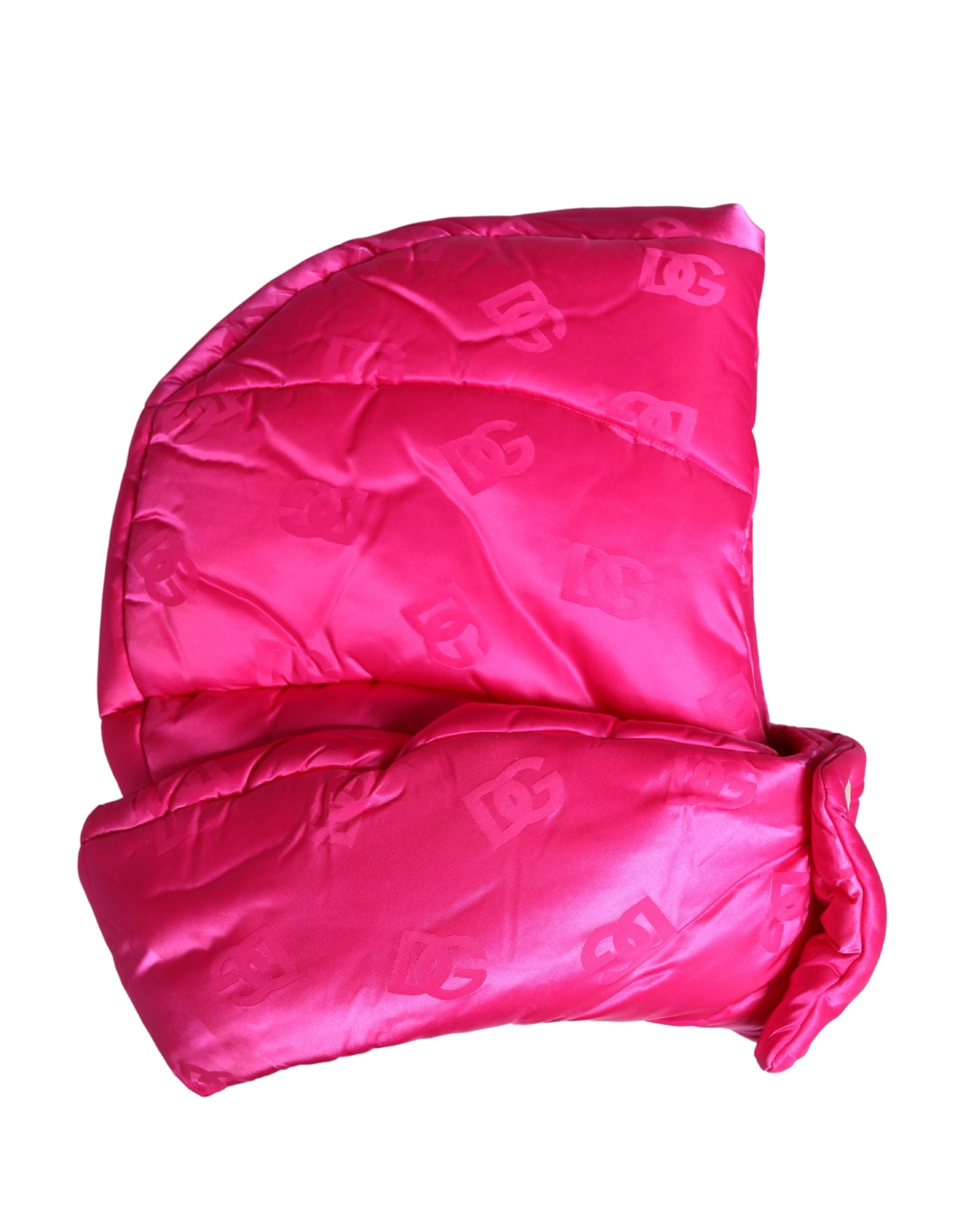 Men Pink Logo Print Whole Head Wrap Capello Hat