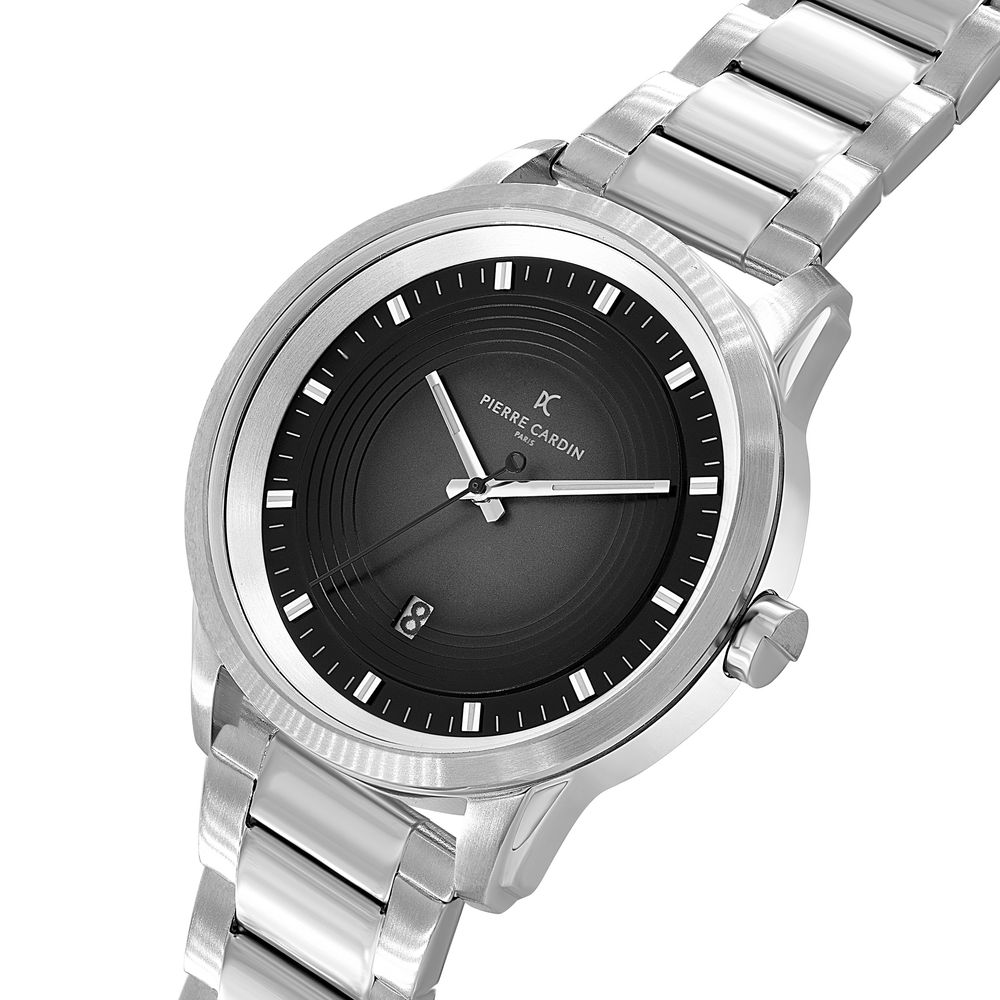 Gray Stainless Steel Dress Watch