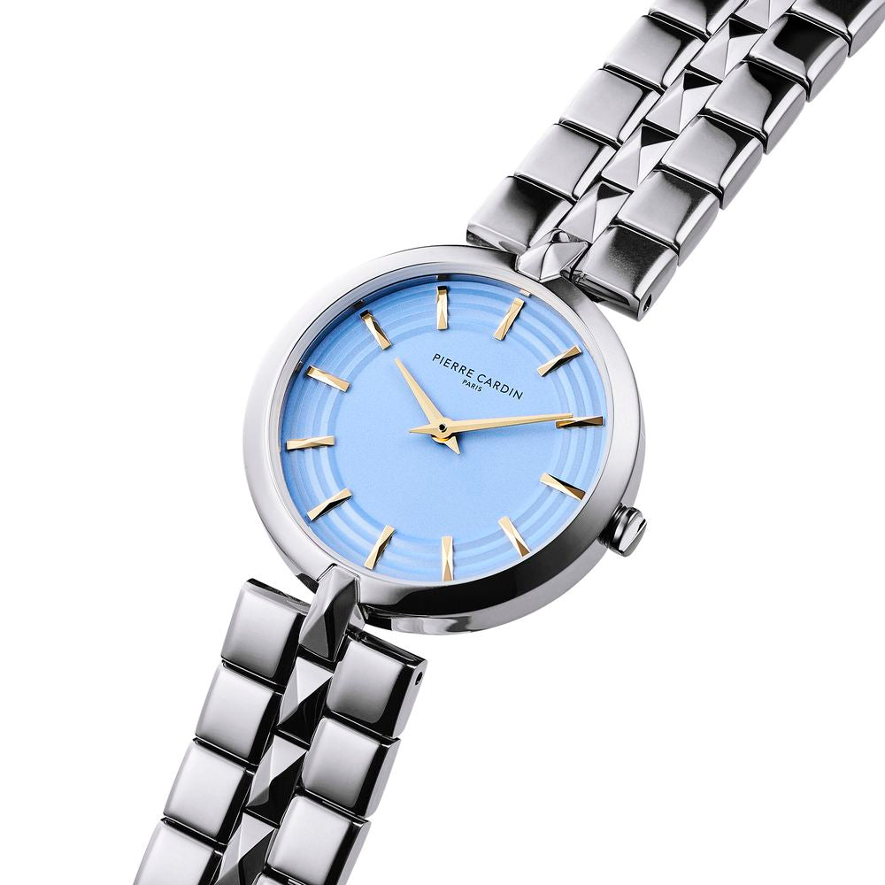 Gray Stainless Steel Dress Watch