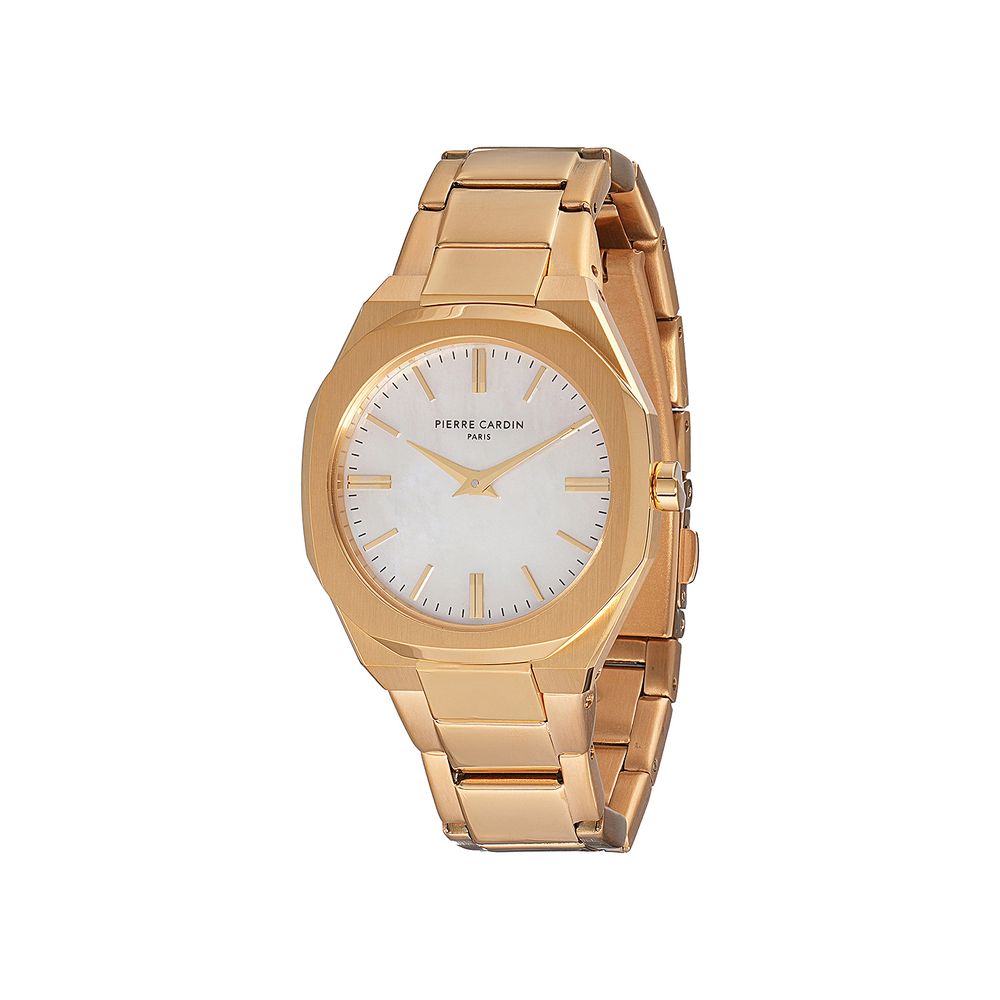 Gold Stainless Steel Dress Watch