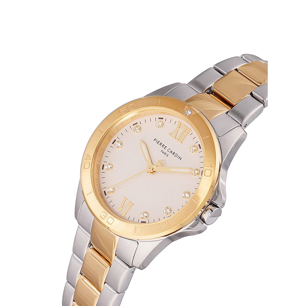 Gold Stainless Steel Dress Watch