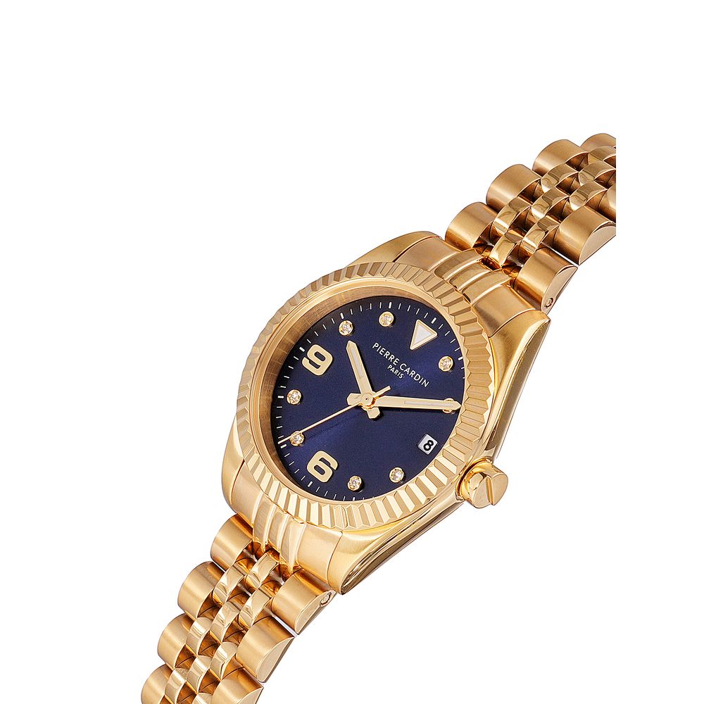Gold Stainless Steel Dress Watch