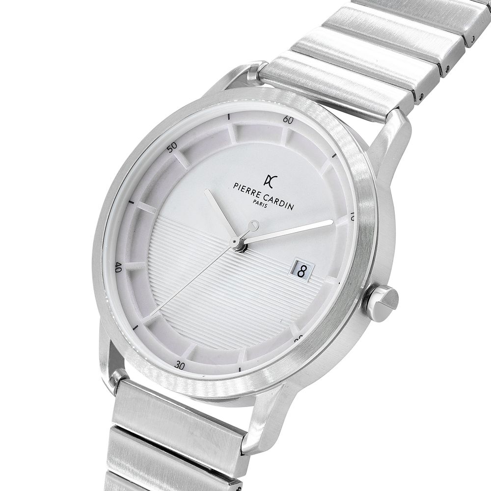 Gray Stainless Steel Dress Watch