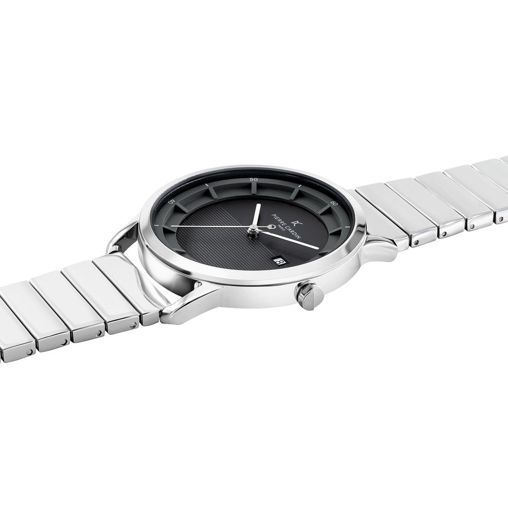 Gray Stainless Steel Dress Watch