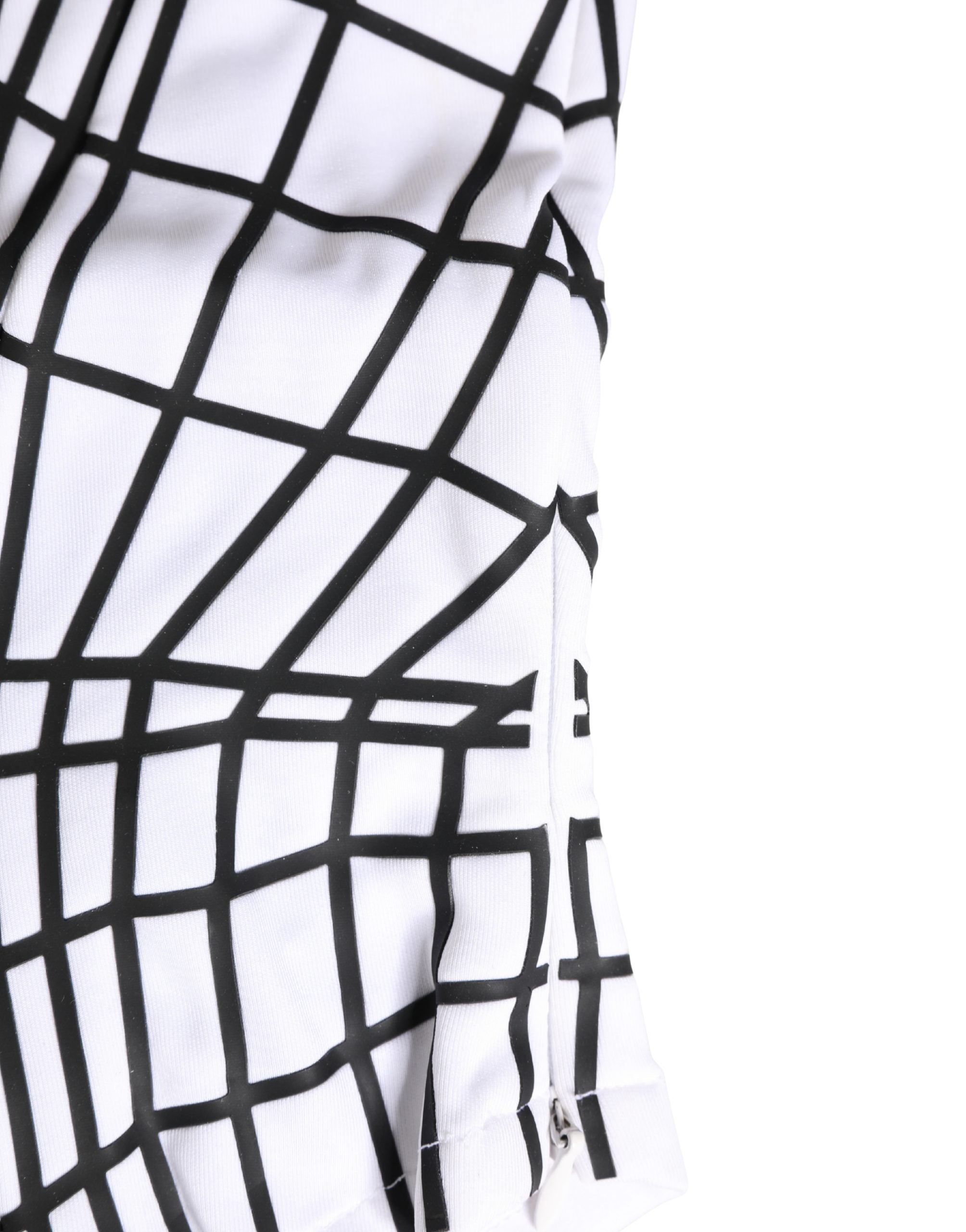 Men White Stripes Nylon Ski Mask Balaclava Hat