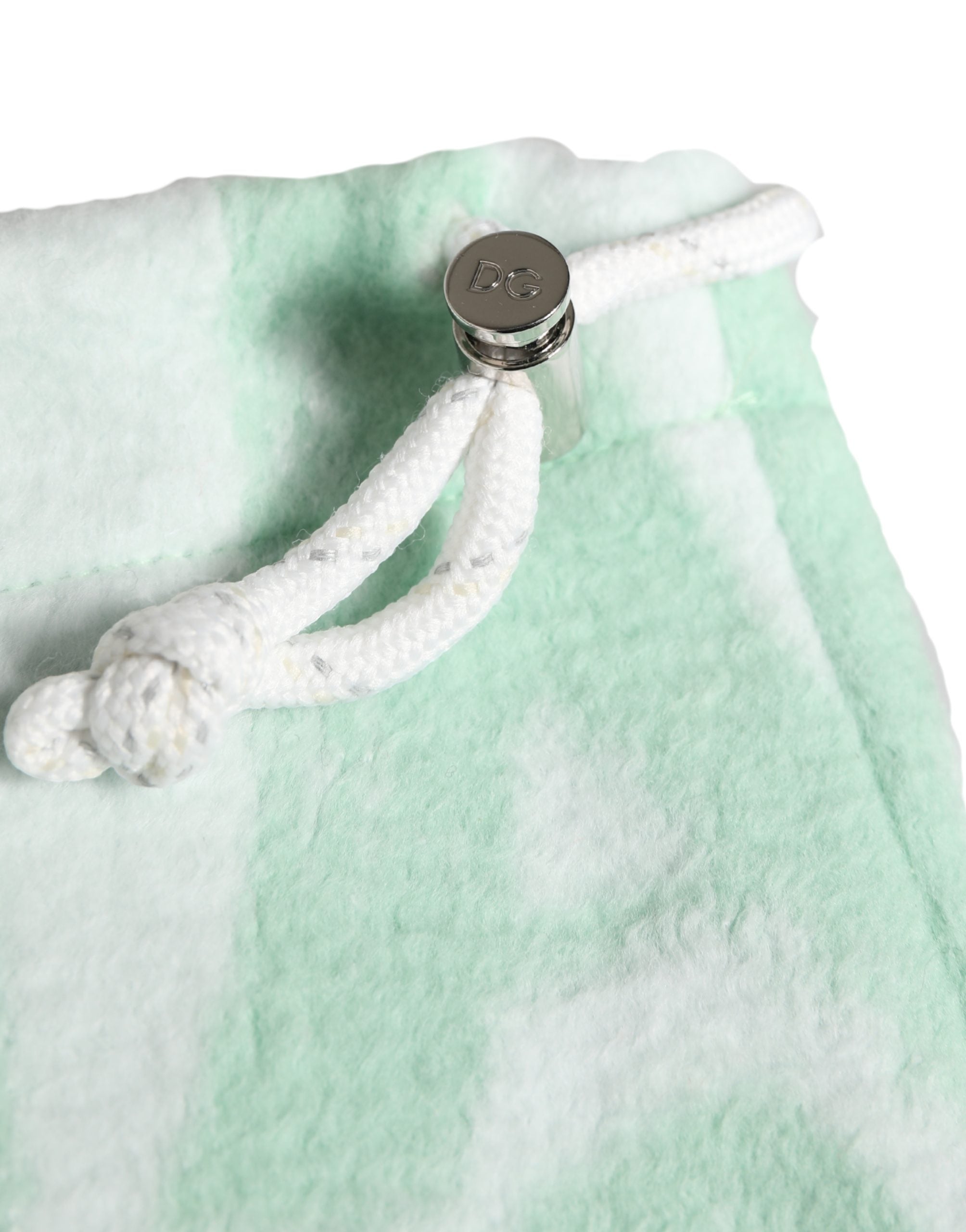 Men White Logo Print Nylon Neck Warmer Hat