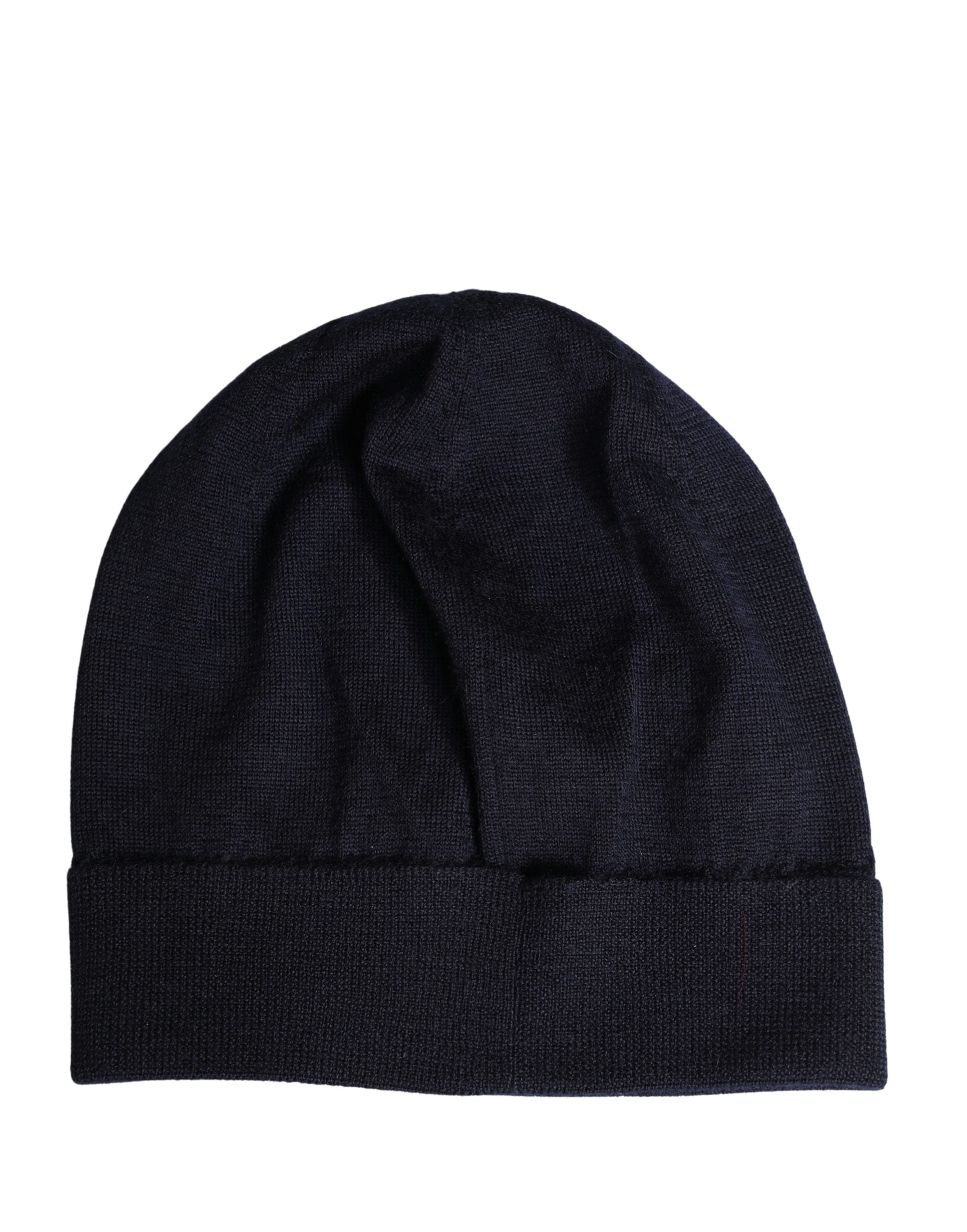 Black Cashmere Knitted Women Winter Beanie Hat