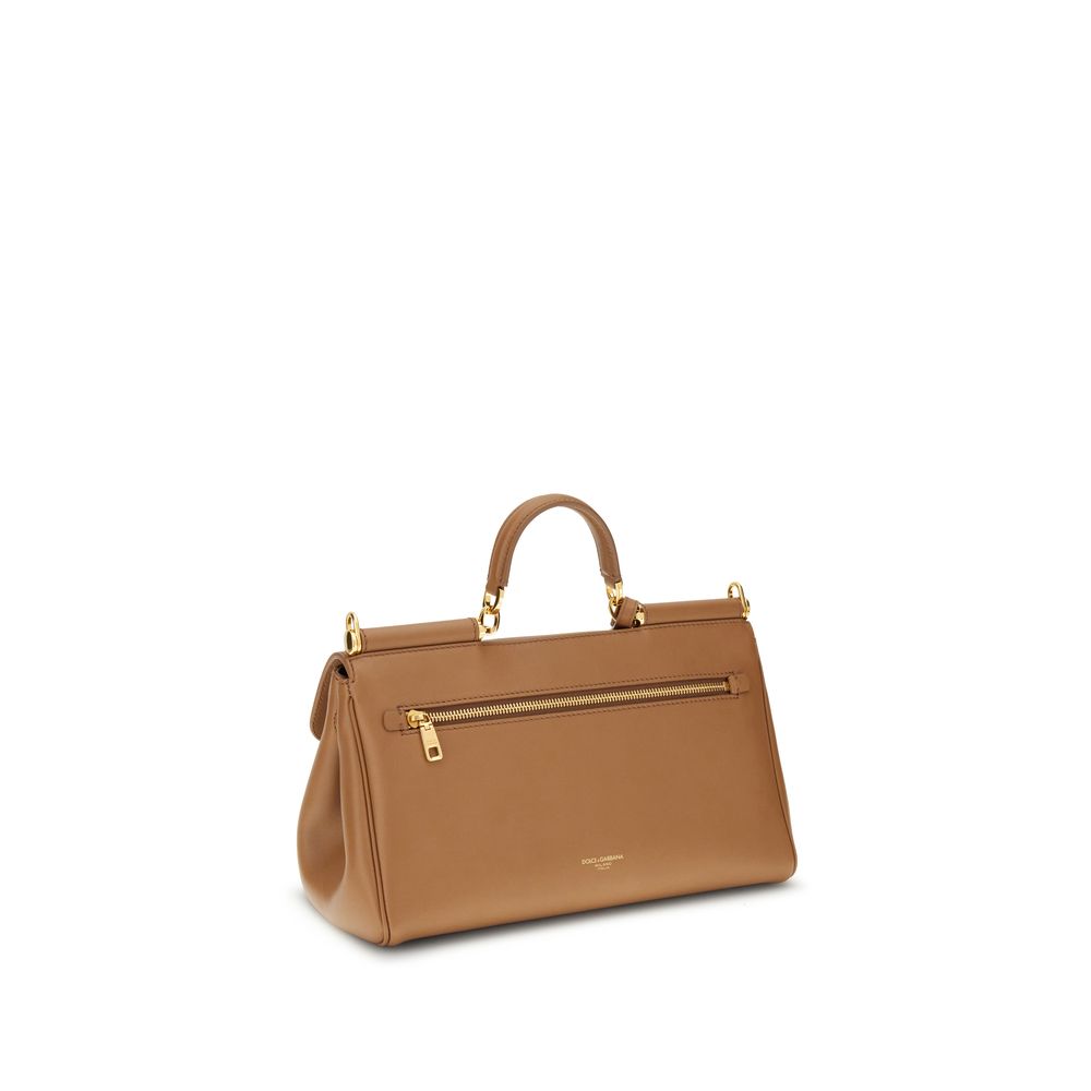 Beige Calf Leather Bos Taurus Shoulder Bag