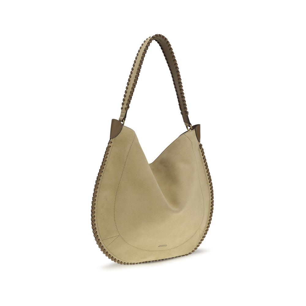 Beige Calf Leather Bos Taurus Shoulder Bag
