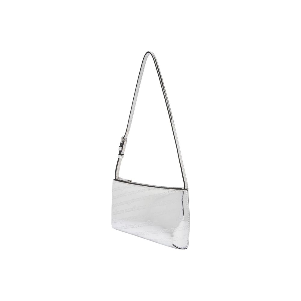 Silver Polyethylene Handbag
