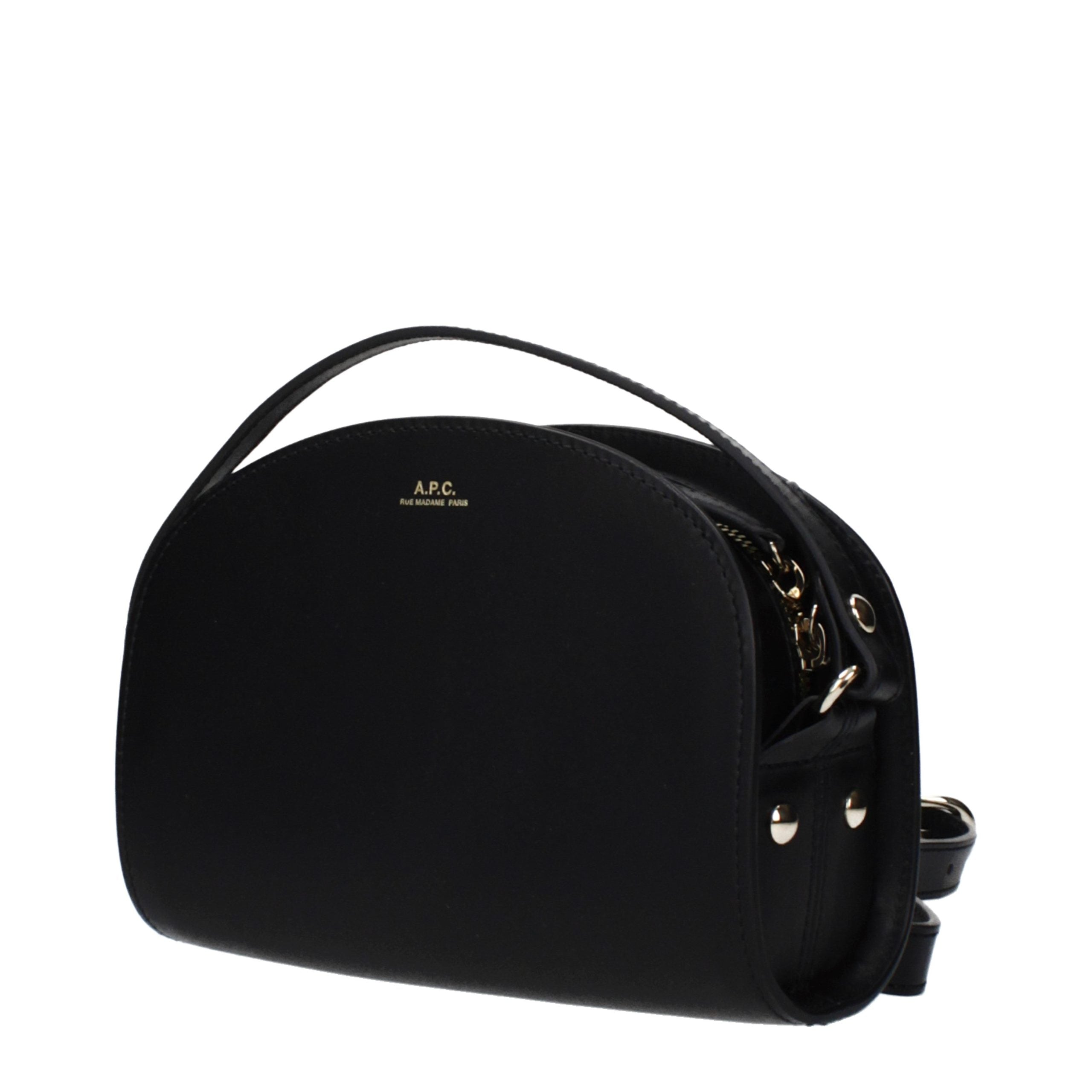 Black Leather Crossbody Bag