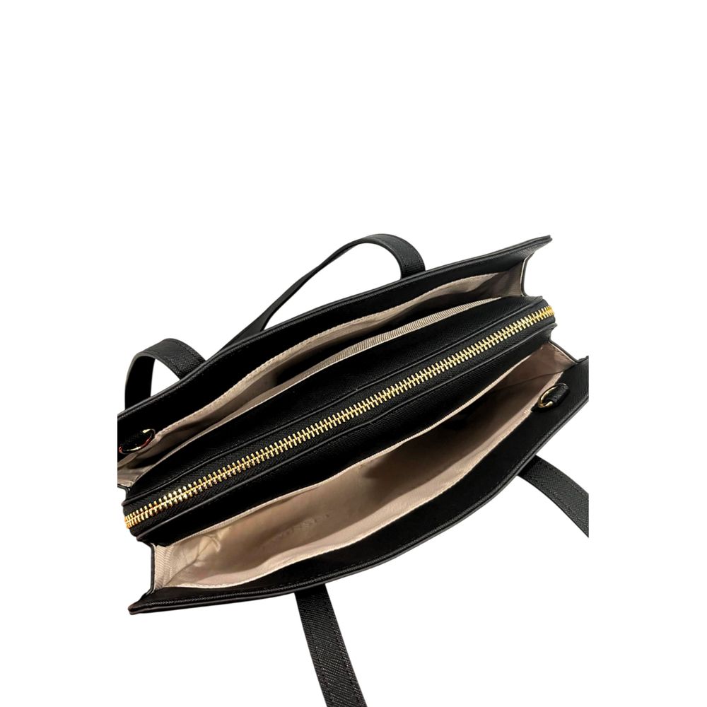 Black PU Women Shoulder Bag