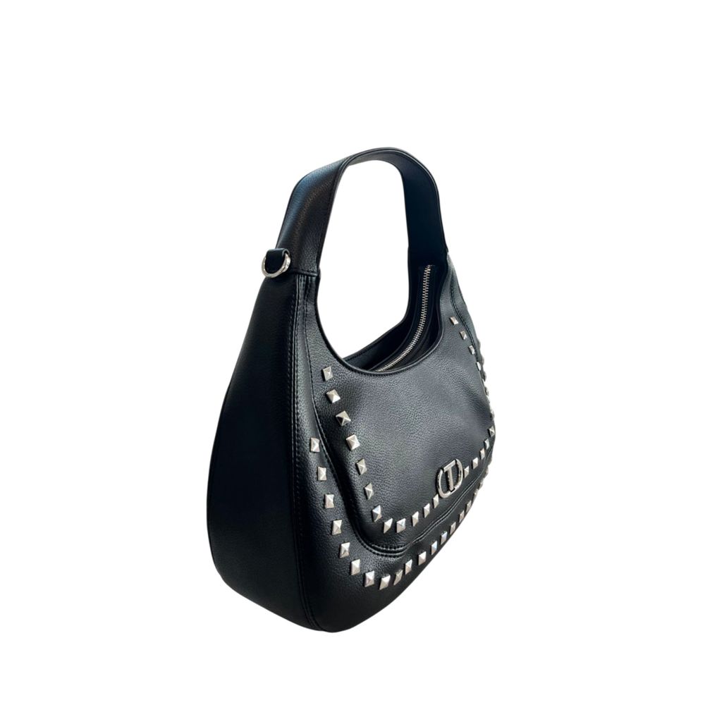 Black PU Women Shoulder Bag