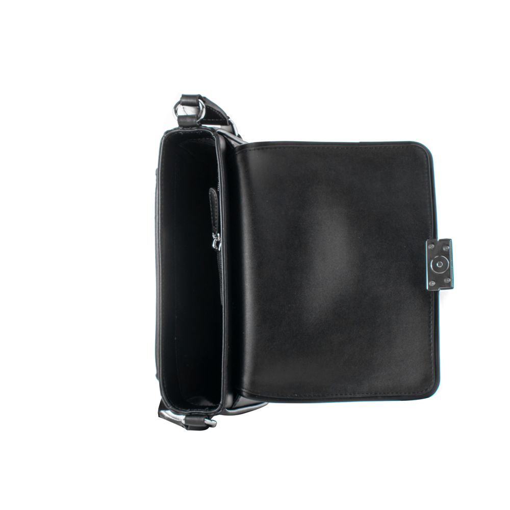 Black Leather Shoulder Bag