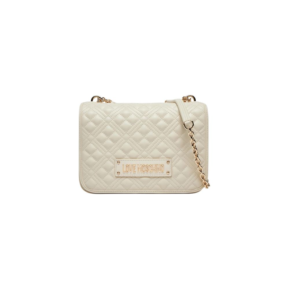 Beige Polyethylene Handbag