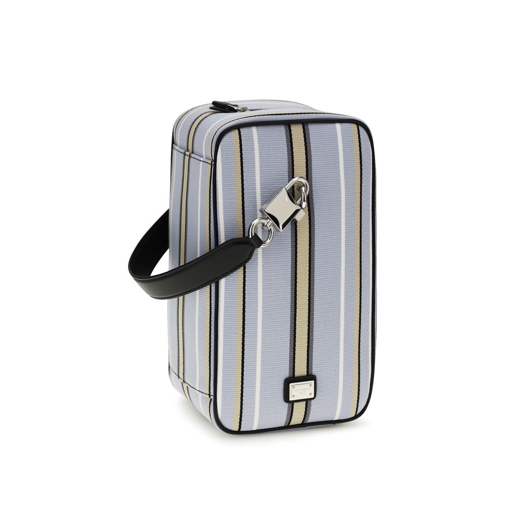 Blue Cotton Handbag