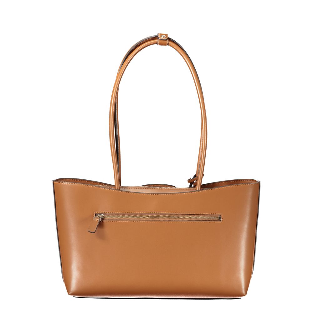 Marrone Poliuretano Women Handbag