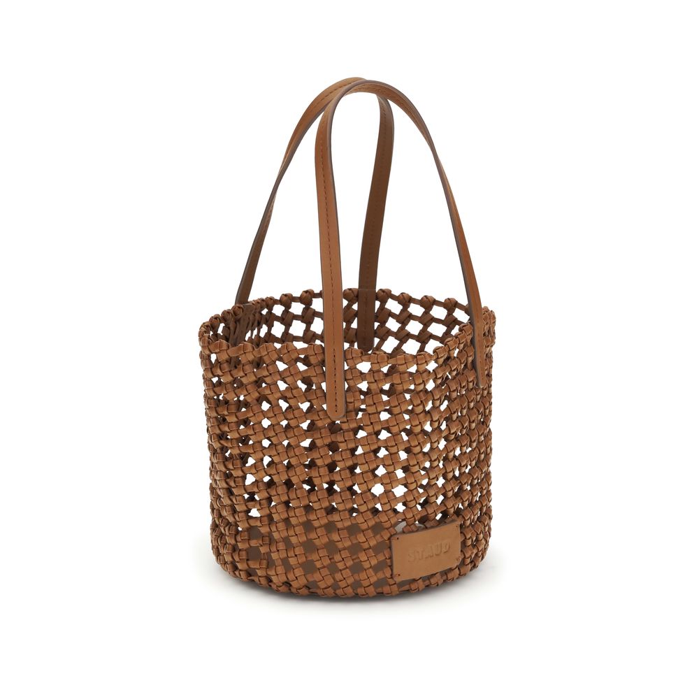 Brown Calf Leather Bos Taurus Backet Bag