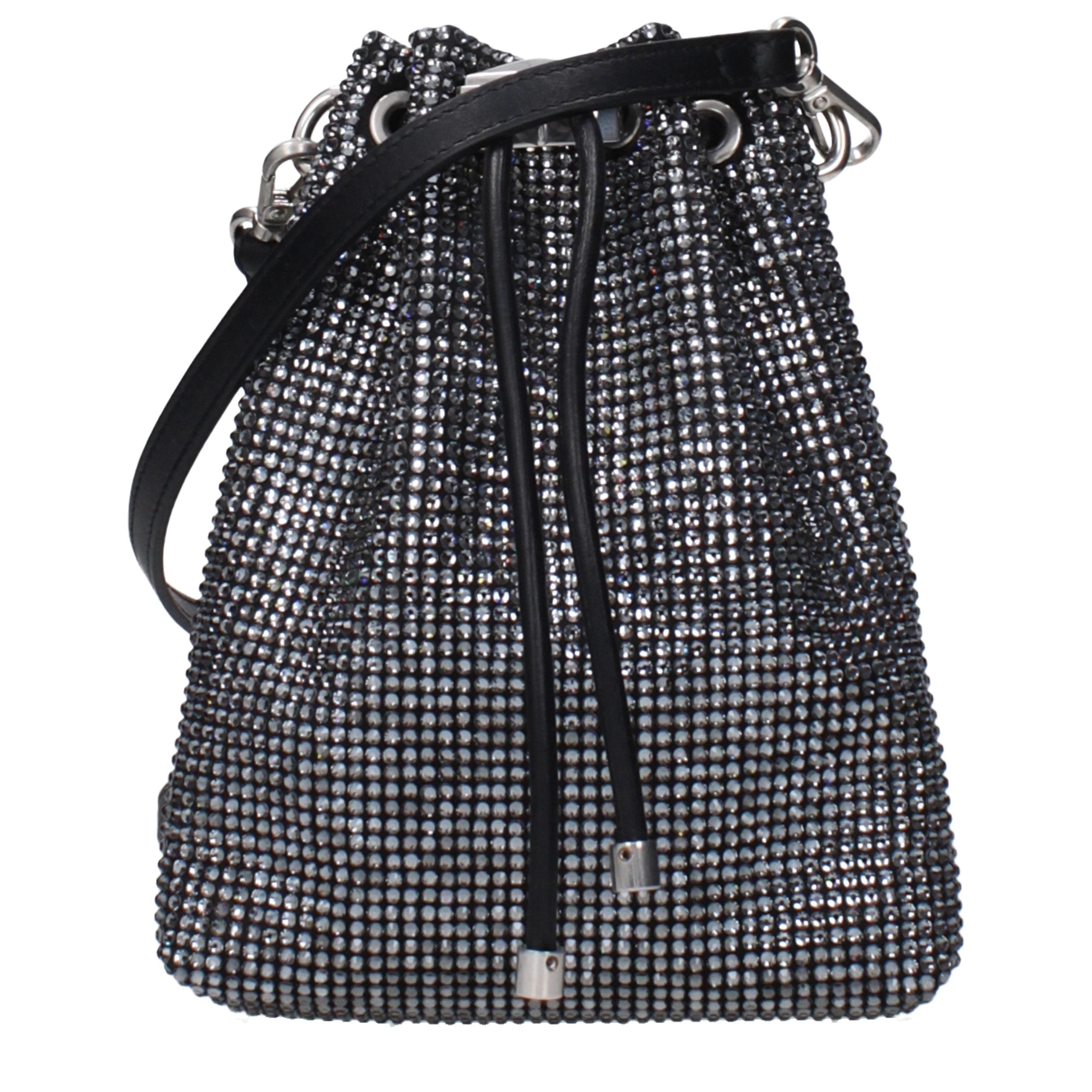 Black Satin Crossbody Bag