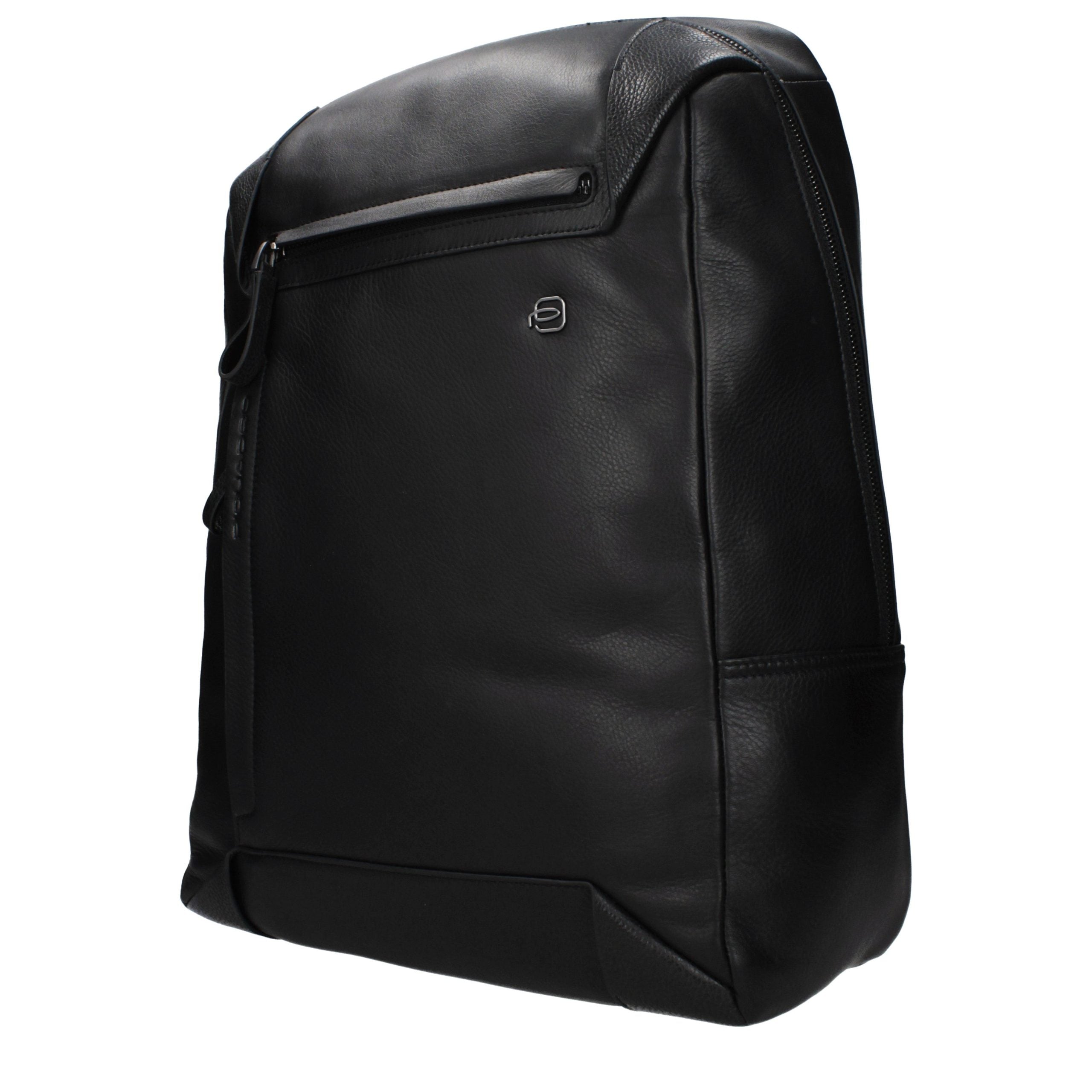 Black Leather Backpack
