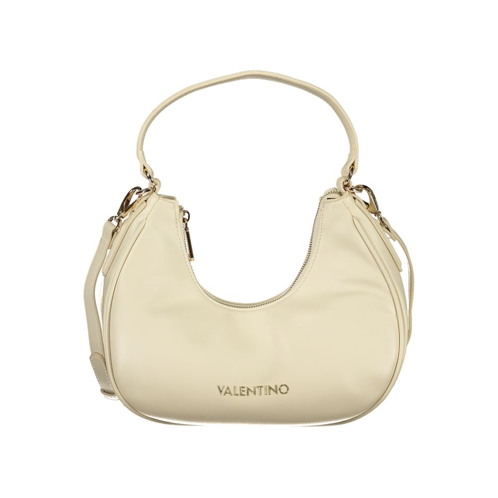 Beige Polyurethane Women's Bag