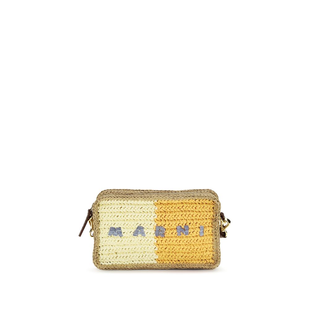 Multicolor Raffia Shoulder Bag
