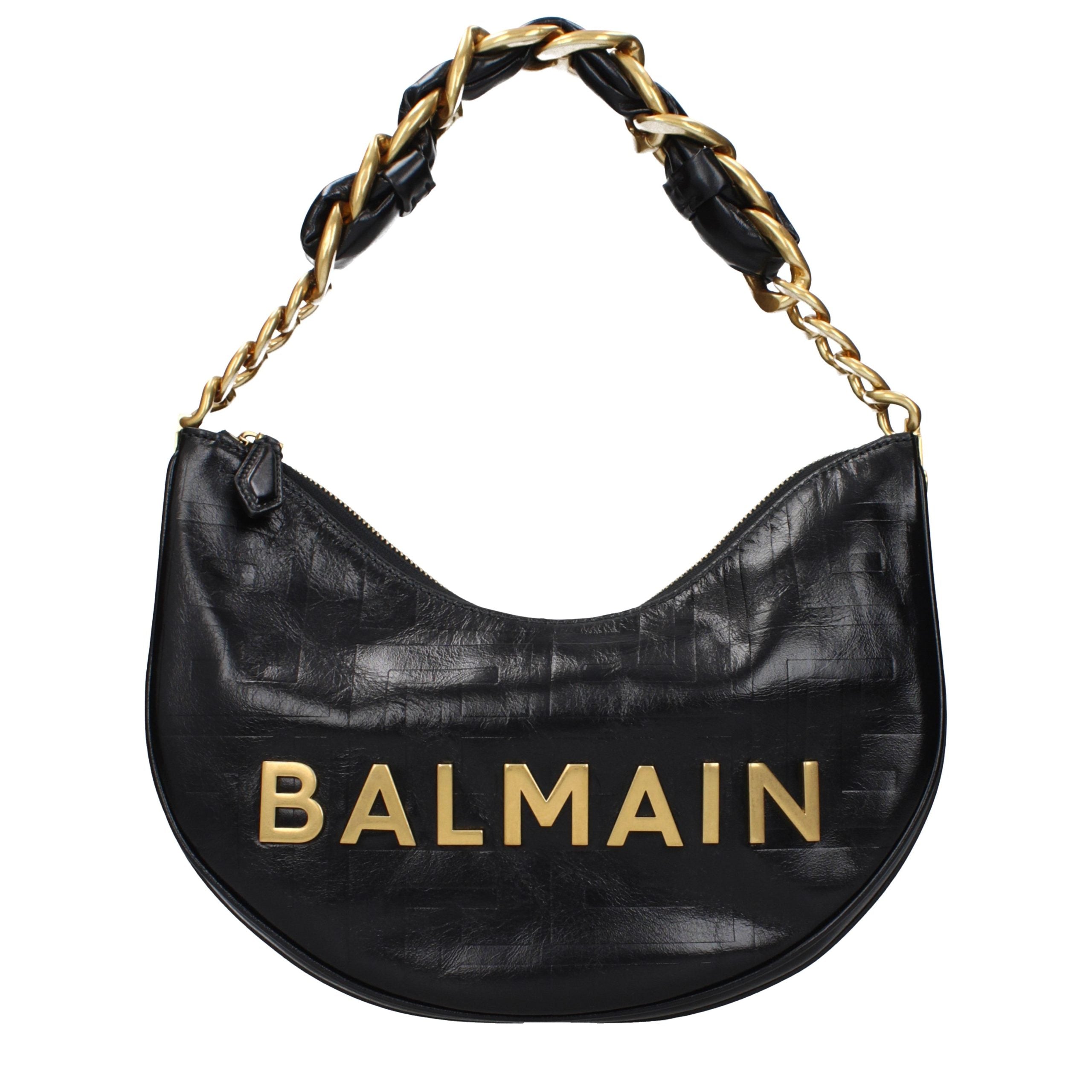 Black Leather Shoulder Bag