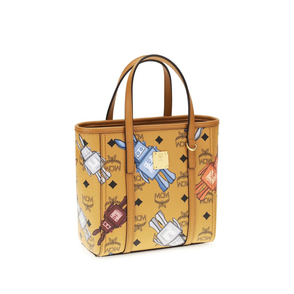 Beige Fabric Shoulder Bag