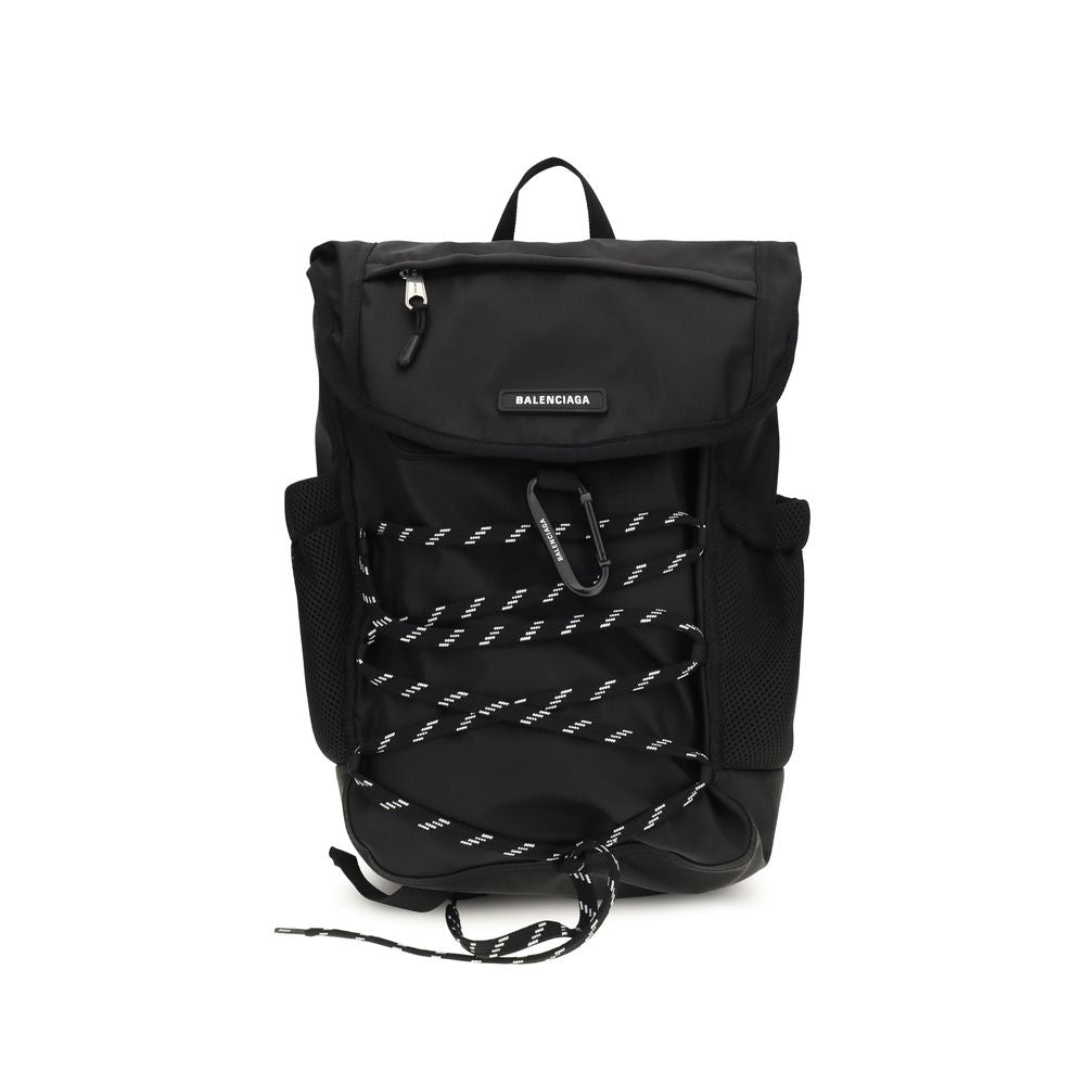 Black Nylon Backpack