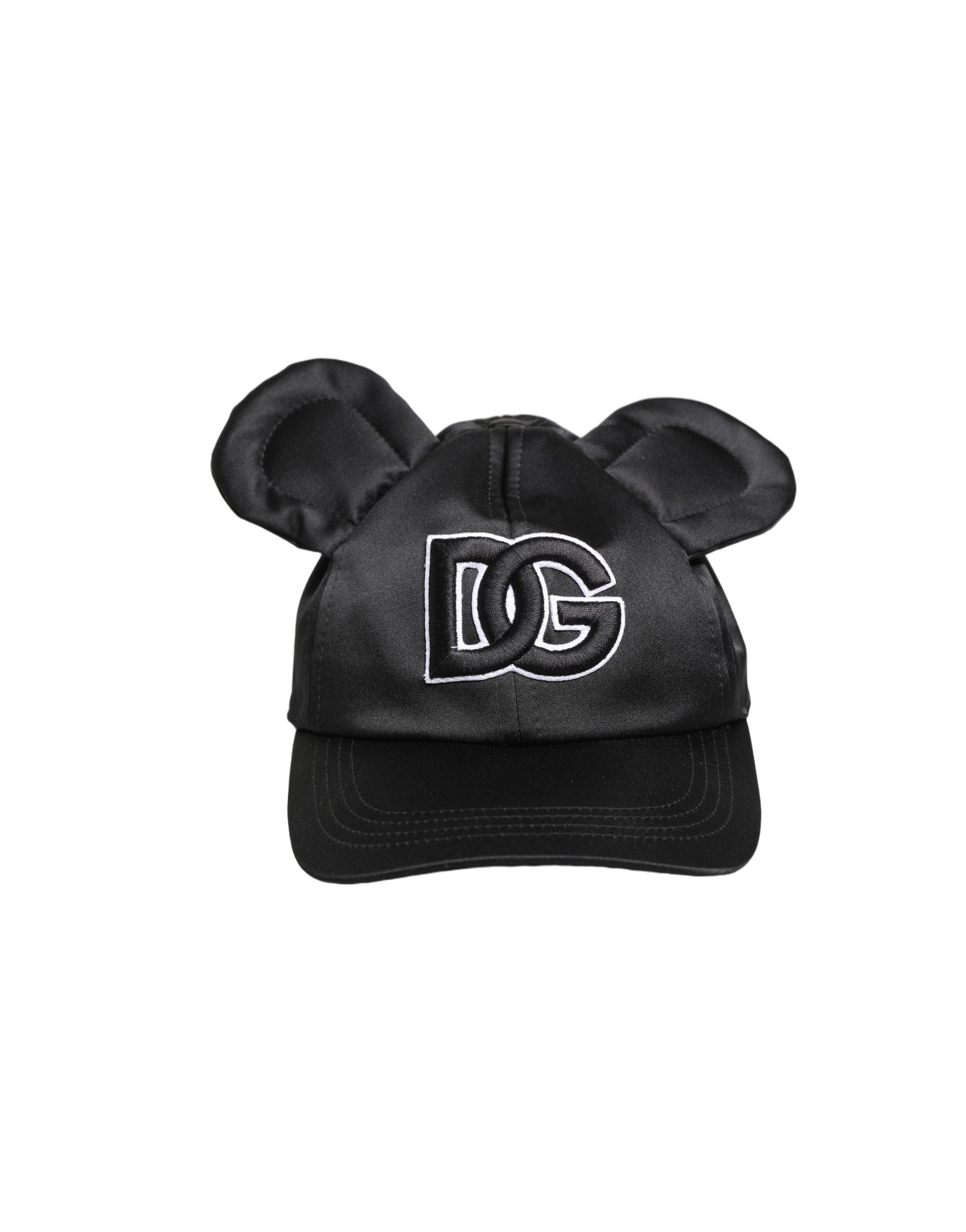 Men Black Velvet Animal Ears Baseball Cap Hat