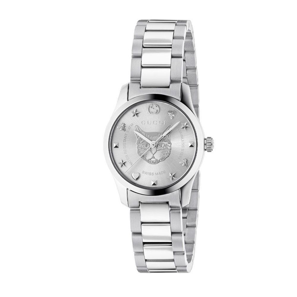Gray Stainless Steel Dress Watch
