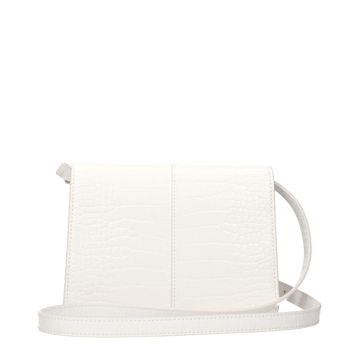 White Polyethylene Crossbody Bag
