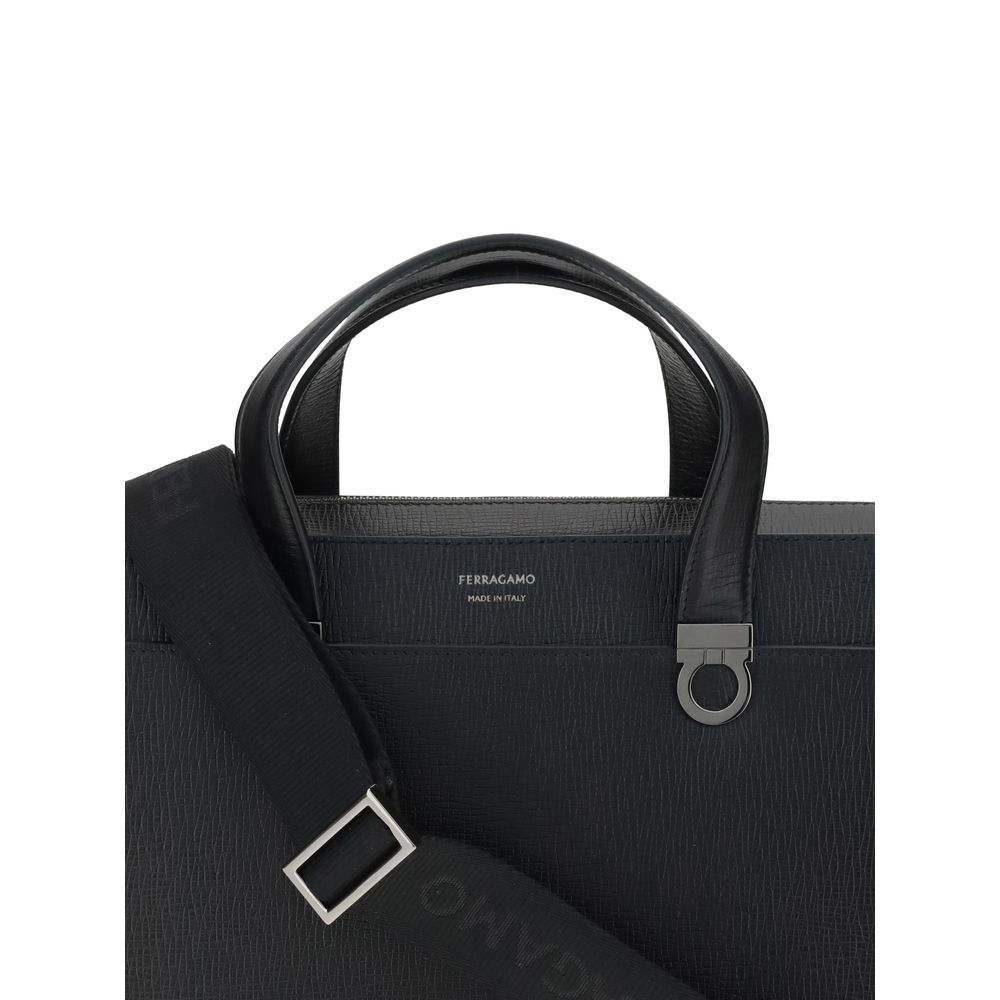 Black Calf Leather Bos Taurus Briefcase