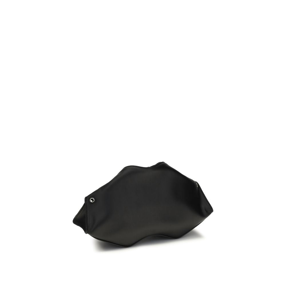 Black Calf Leather Bos Taurus Clutch Bag