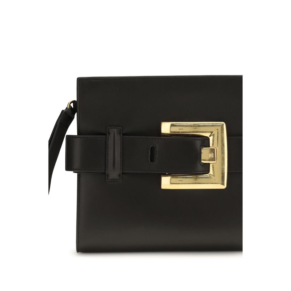 Black Lamb Ovis Aries Clutch Bag