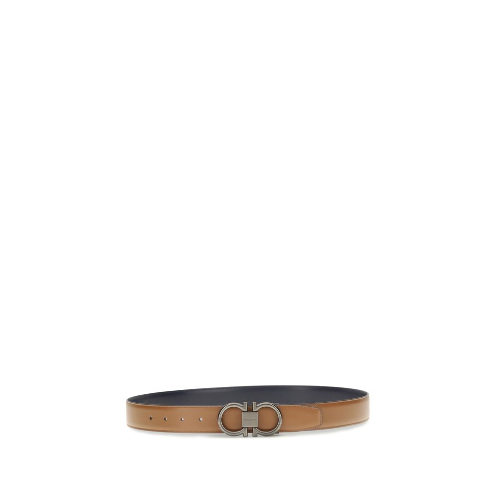 Beige Calf Leather Bos Taurus Regular Belt