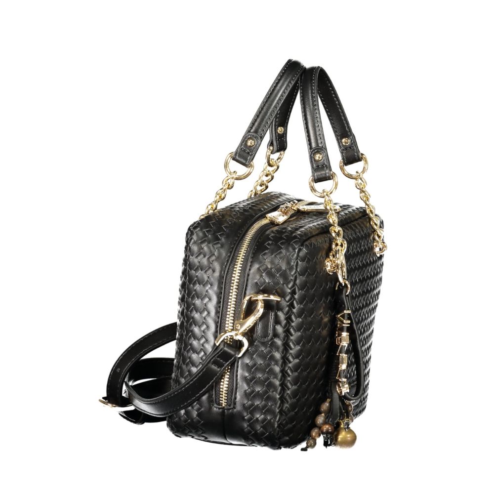 Black Polyurethane Women's Bag