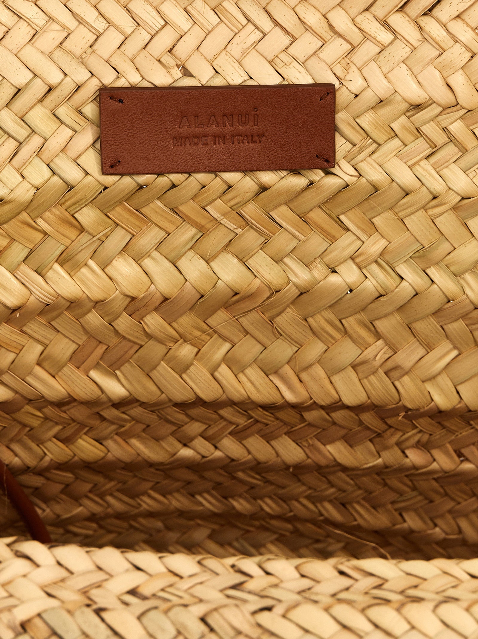 Alanui Icon Palm Leaf Big woven straw handbag