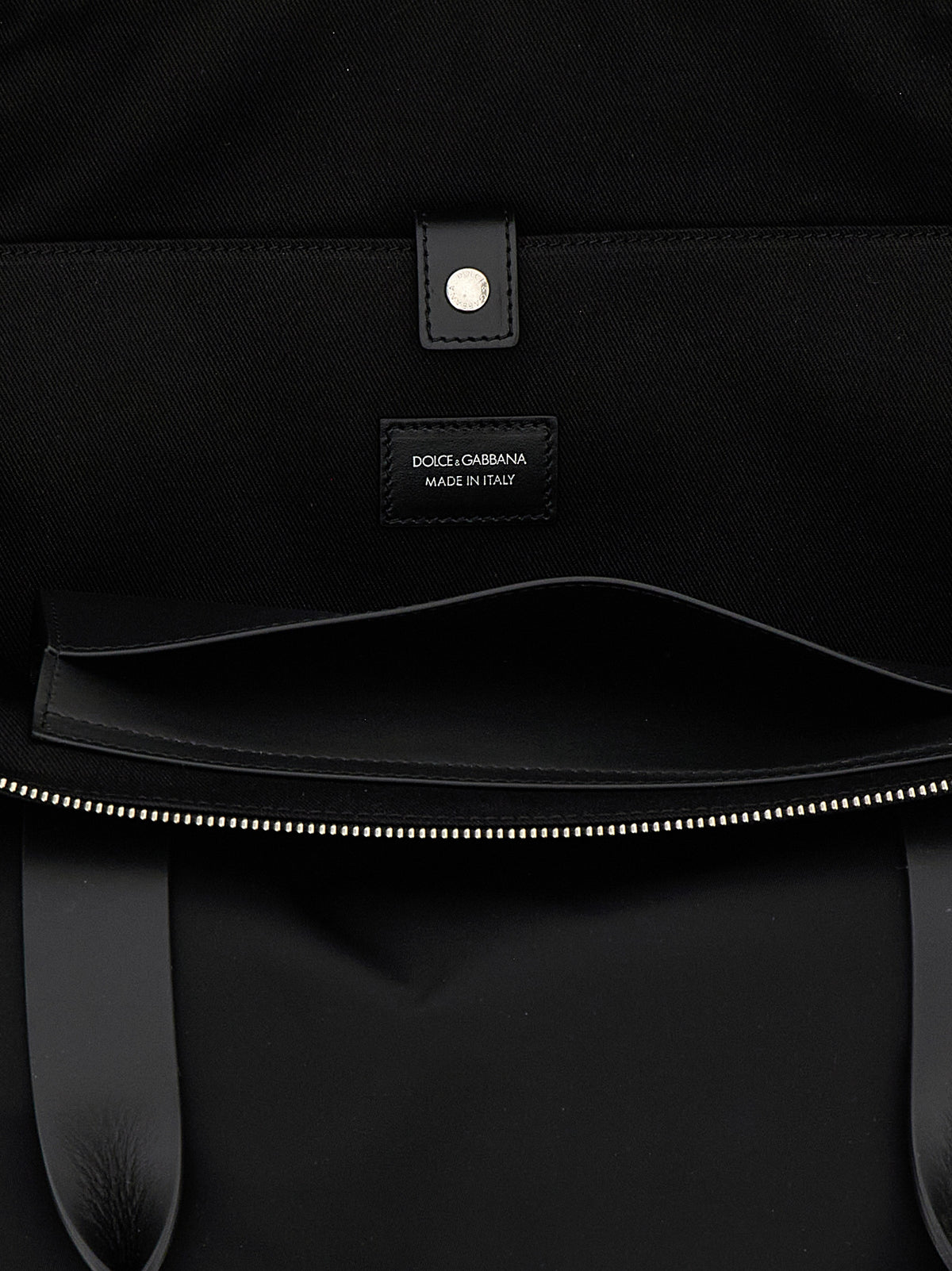 Black Polyamide Tote Bag