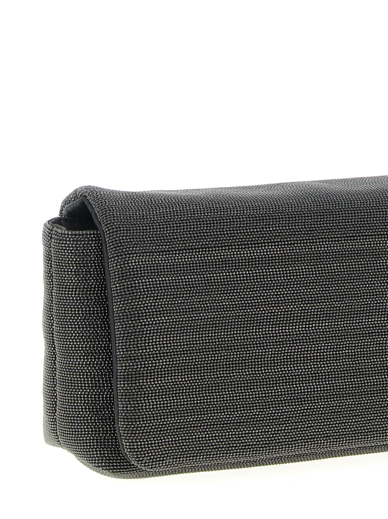 Black Leather Clutch Bag