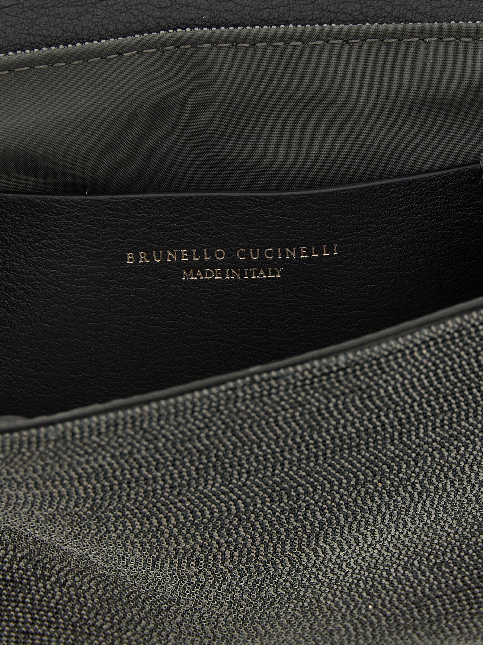Black Leather Clutch Bag