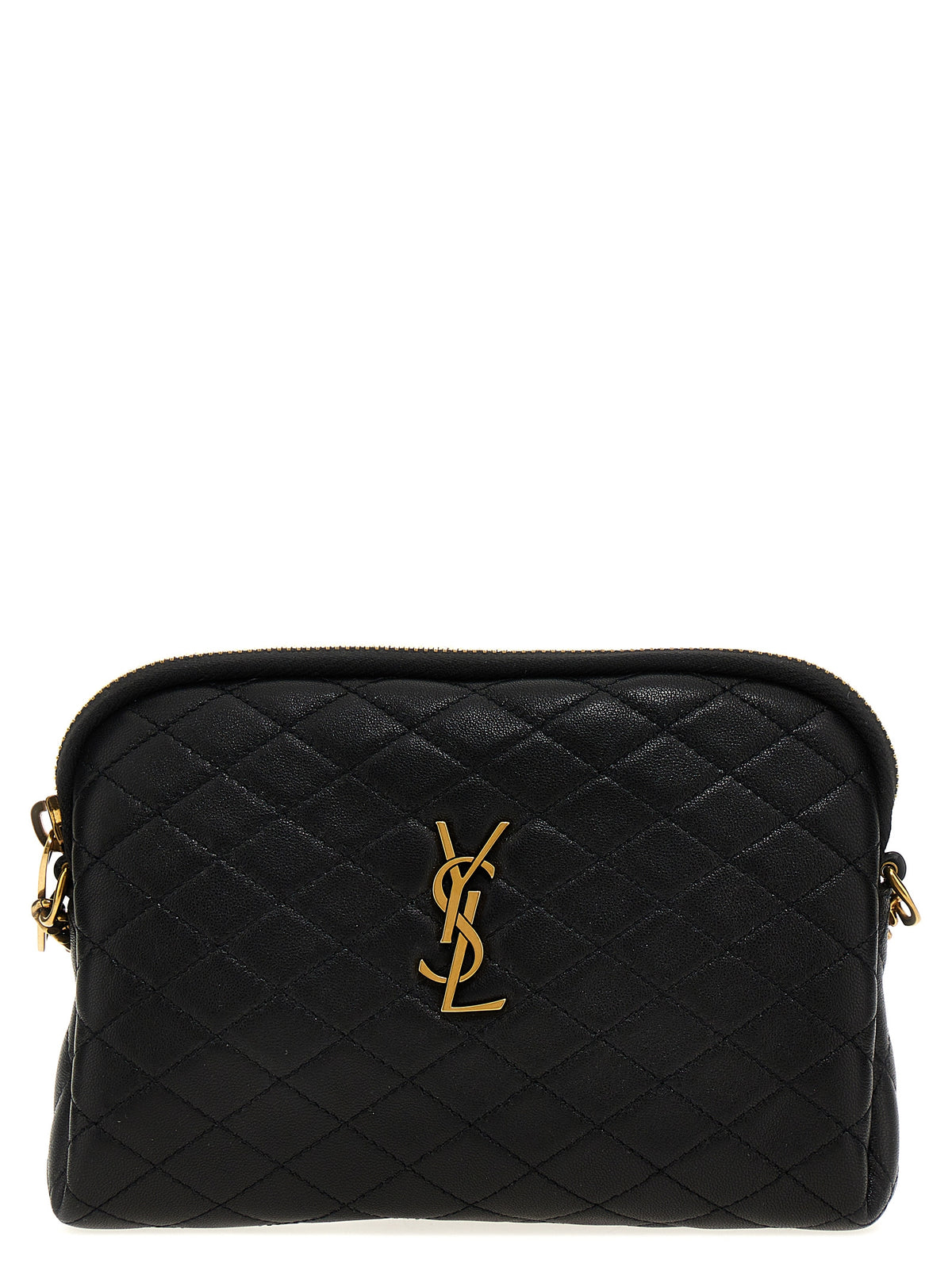 Black Lamb Leather Crossbody Bag