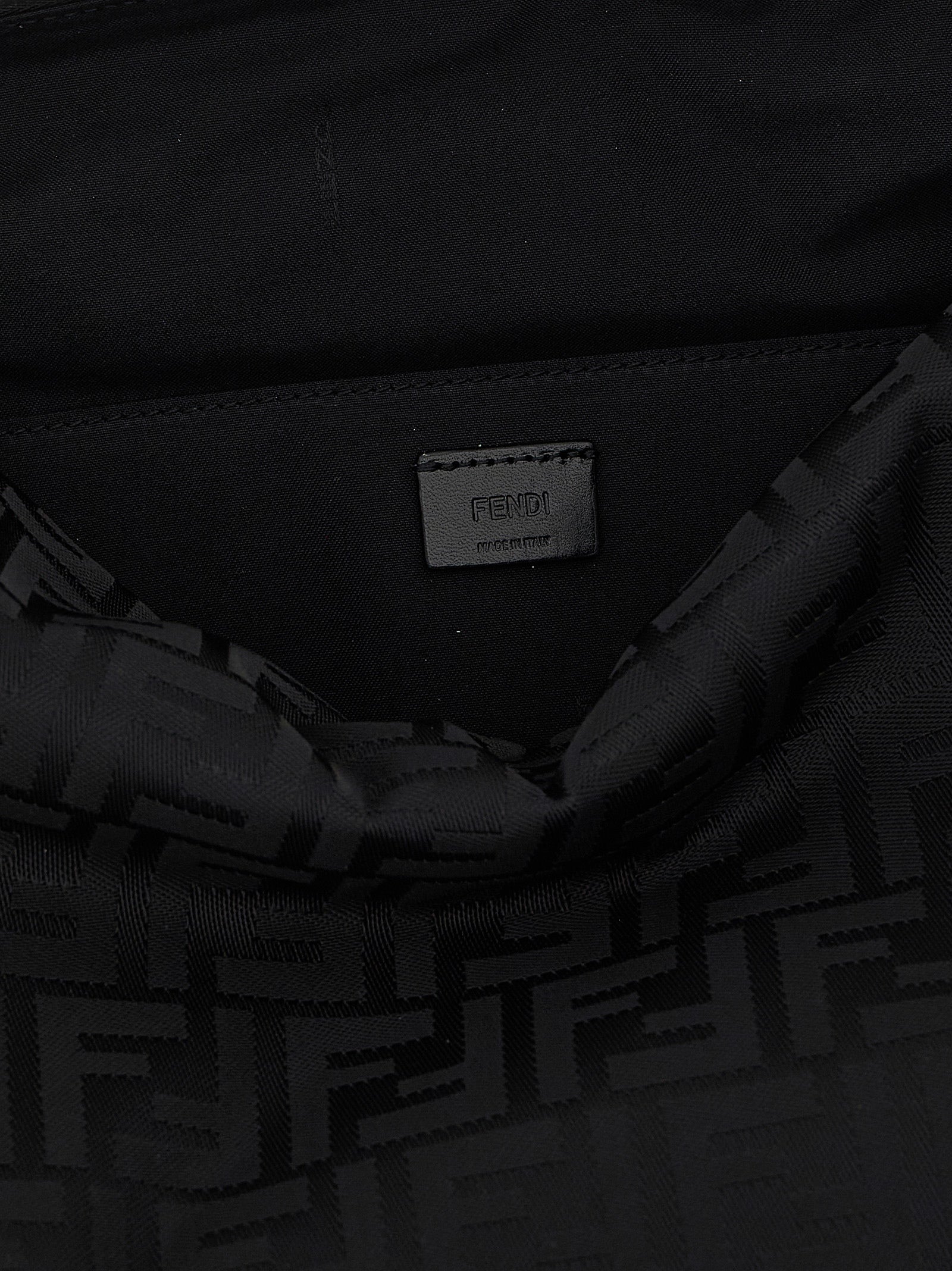 Black Polyamide Shoulder Bag