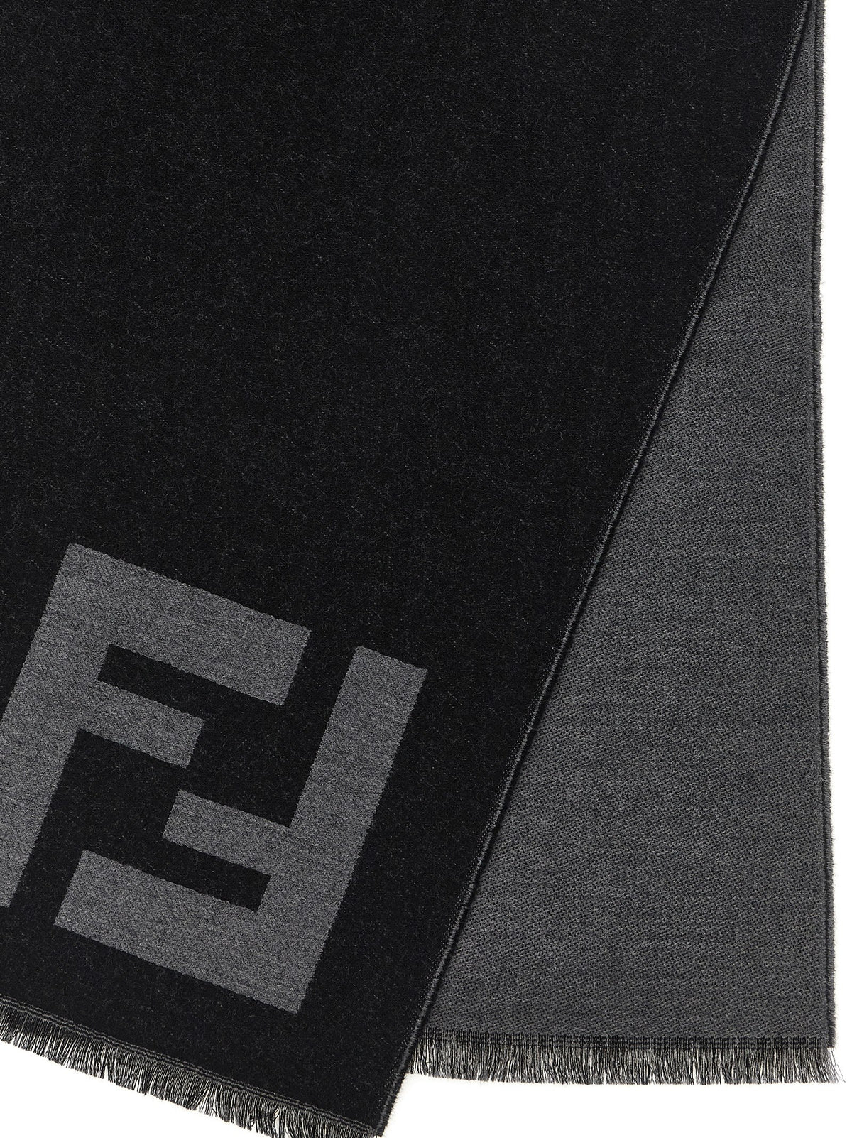 Black Virgin Wool Scarf