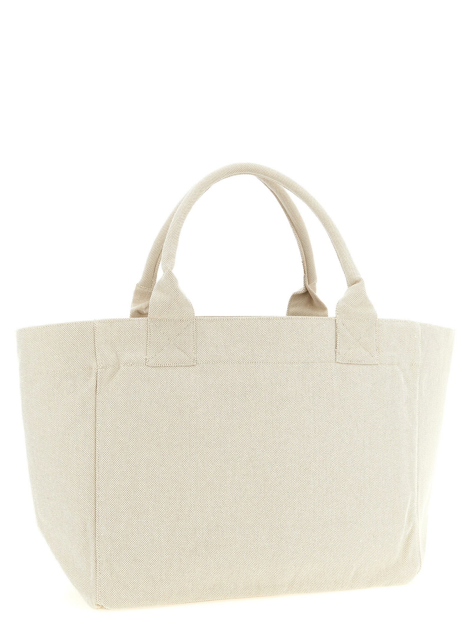 Beige Recycled Cotton Tote Bag