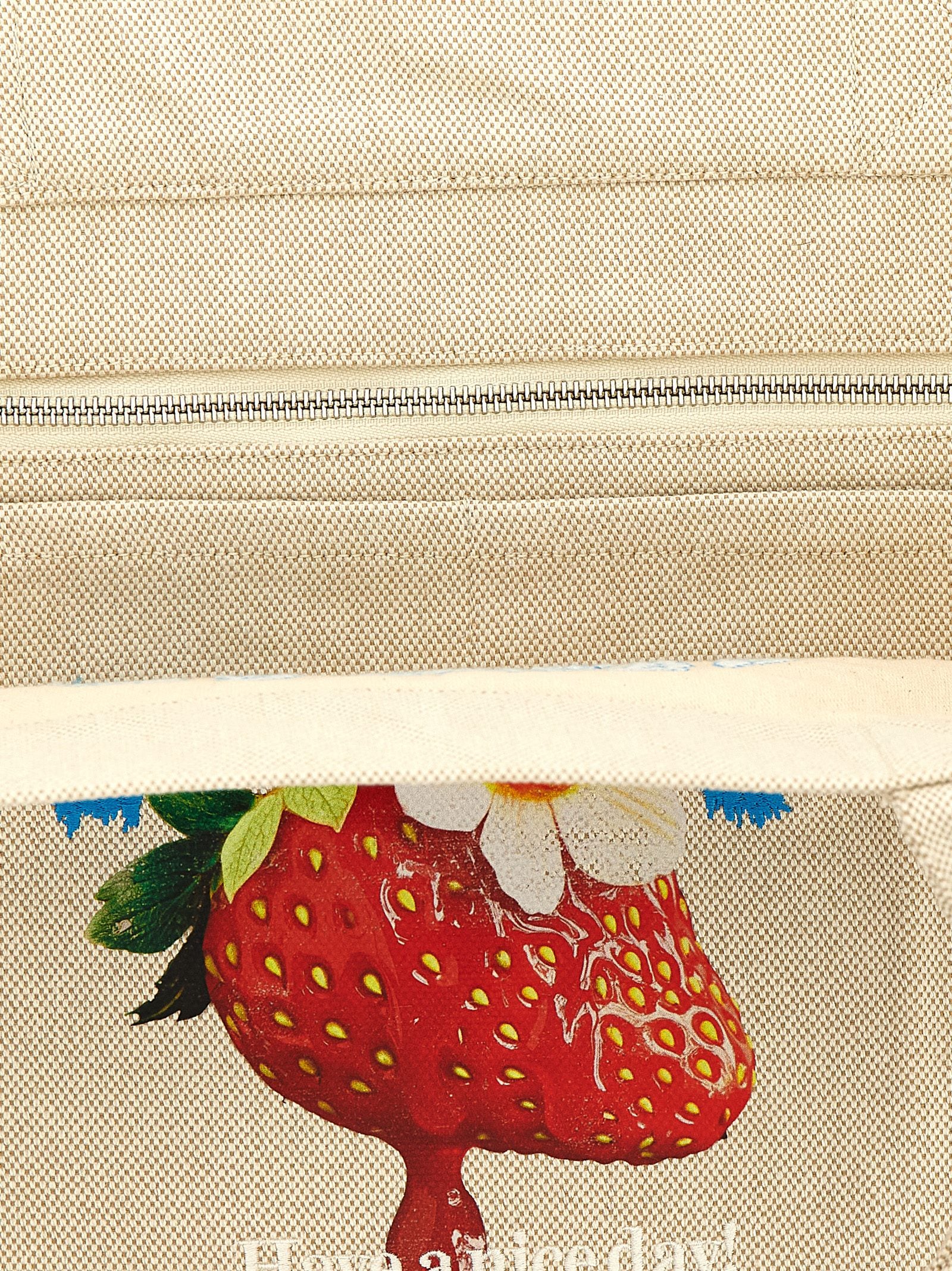 Beige Recycled Cotton Tote Bag