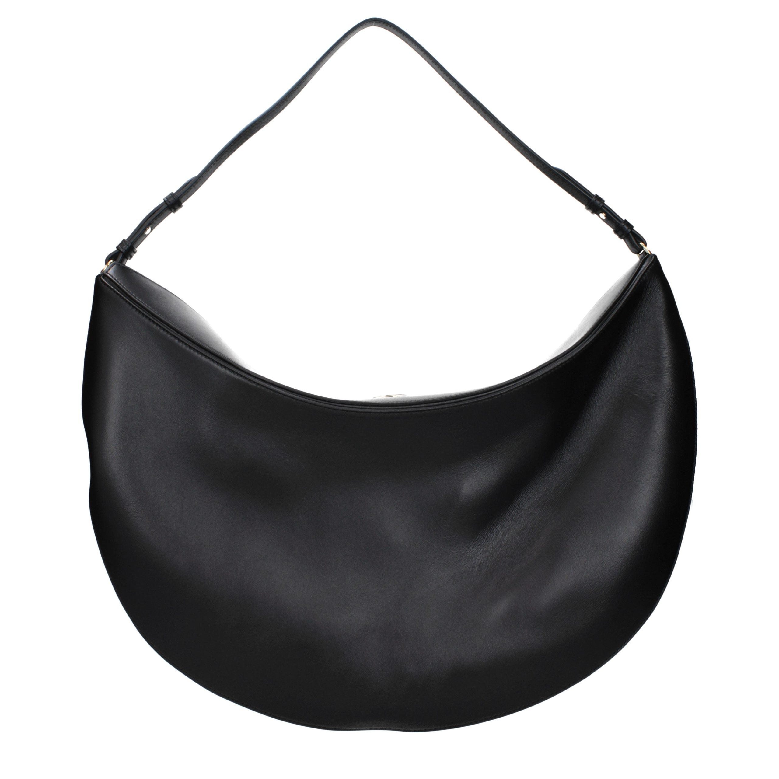 Black Leather Shoulder Bag