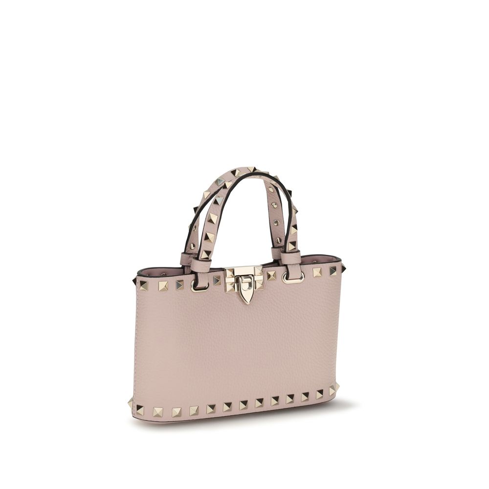 Rockstud Mini Shopping Bag In Grainy Calfskin
