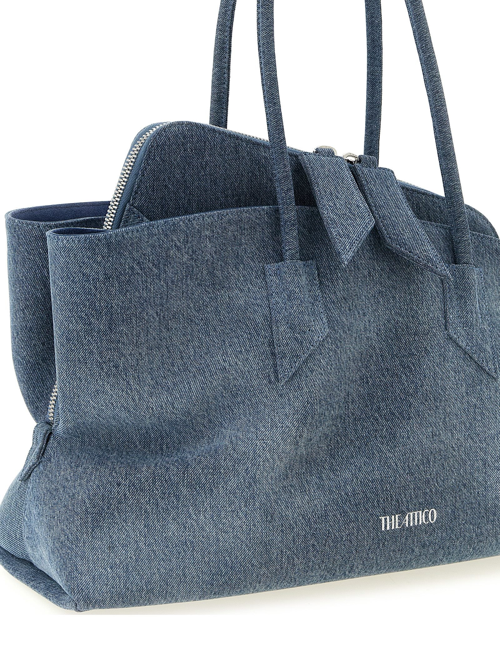 Blue Cotton Shoulder Bag