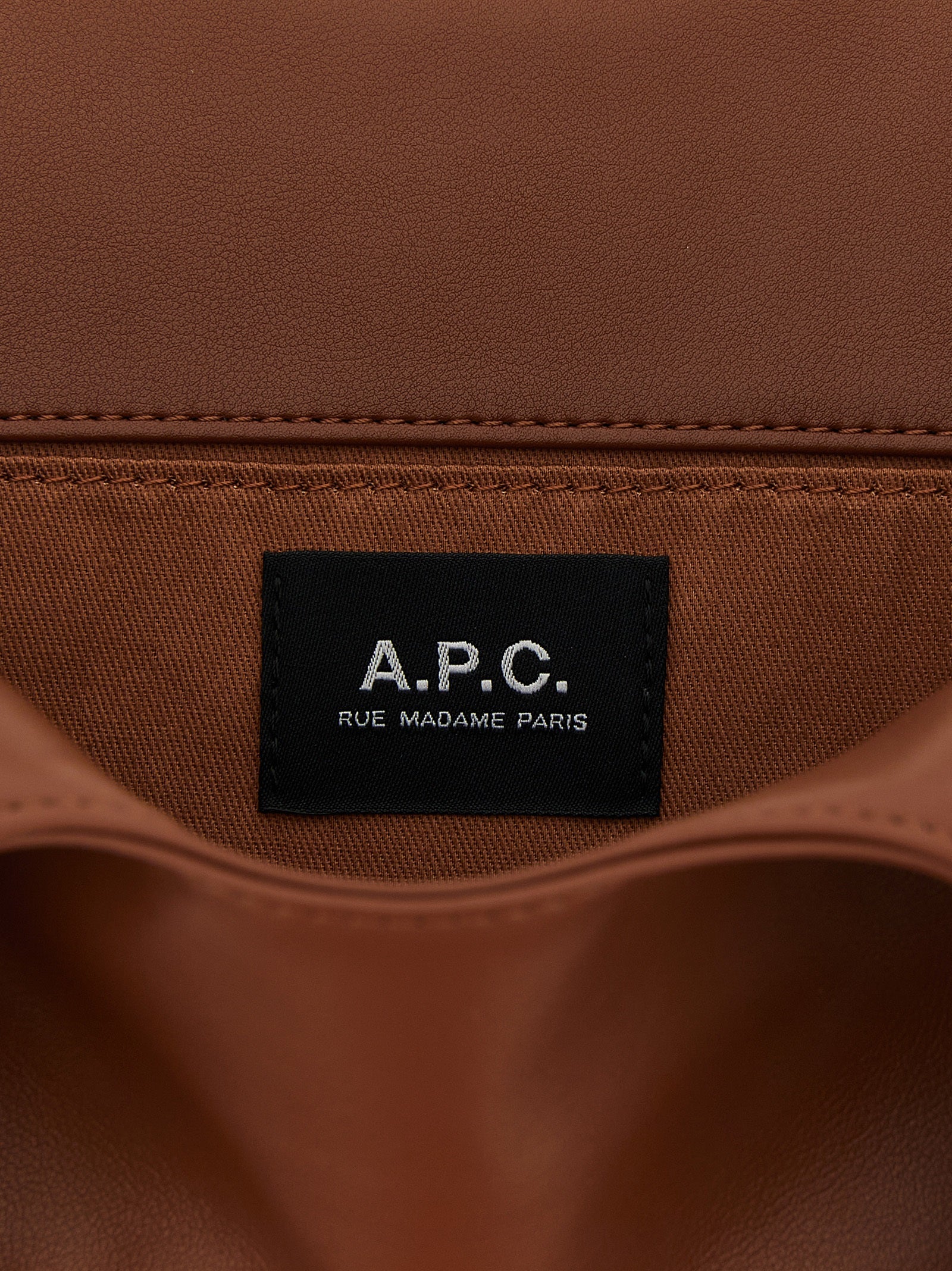 Brown Polyester Handbag